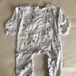 Bought in Paris, France.  One piece cotton sleeper